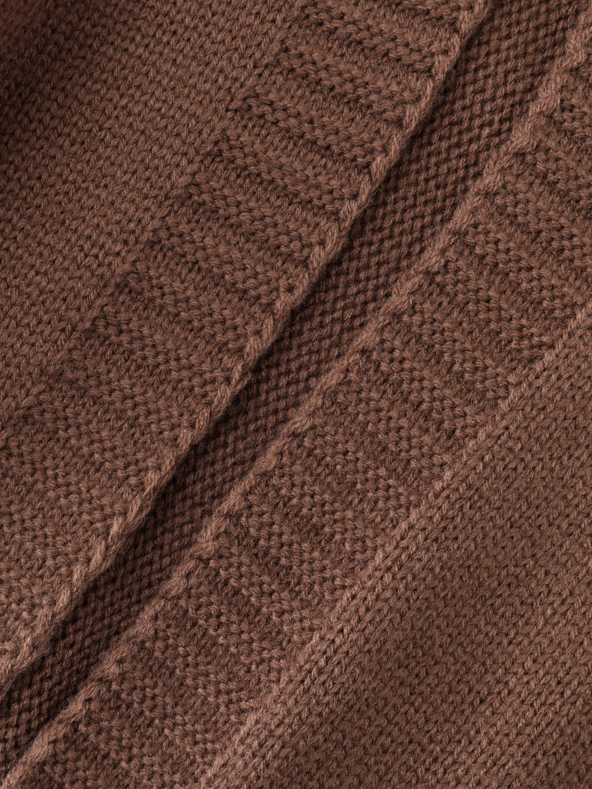 Coccoon Shaped Hooded Front-Open Knit Cardigan