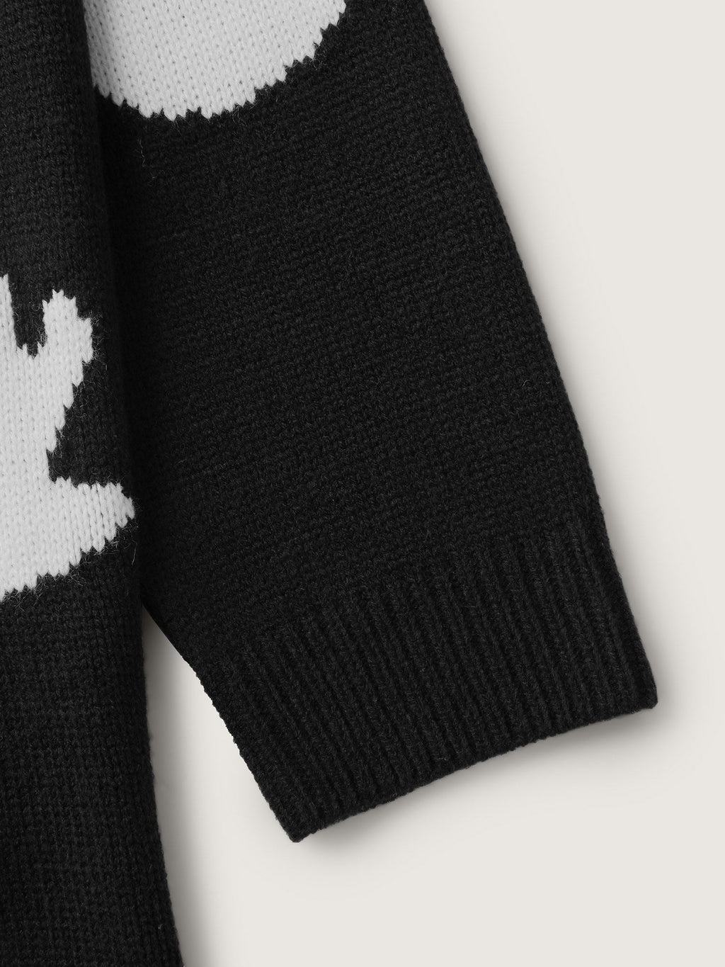 Happy Ghost Jacquard Knit Cardigan