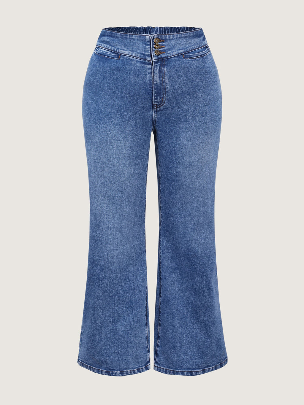 Thigh Friendly Stretchy Waist Flare Jeans