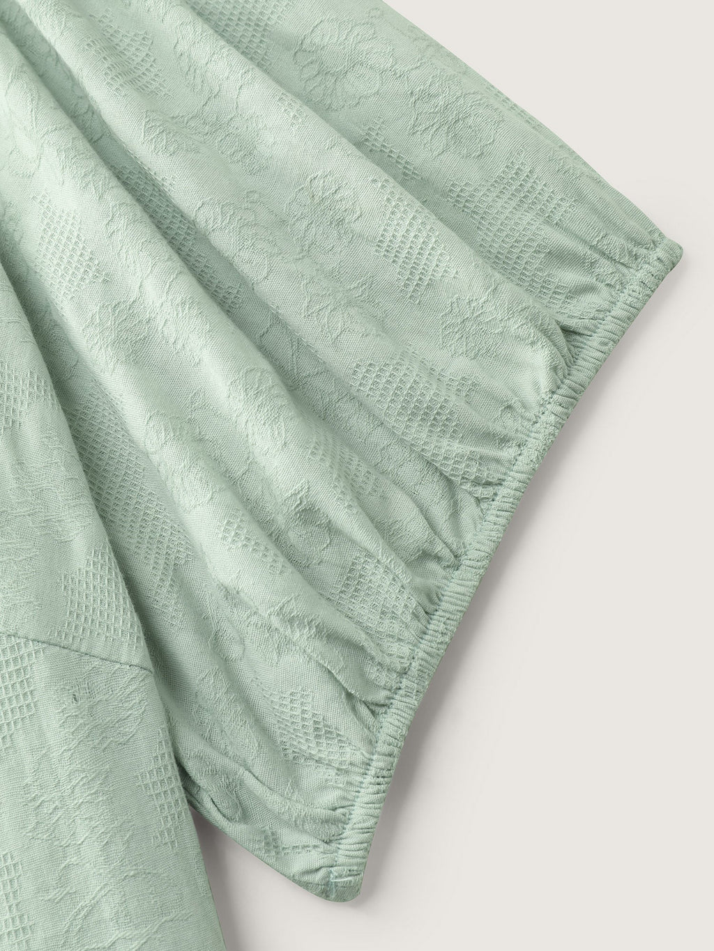 Textured Fit And Flare Plain Blouse