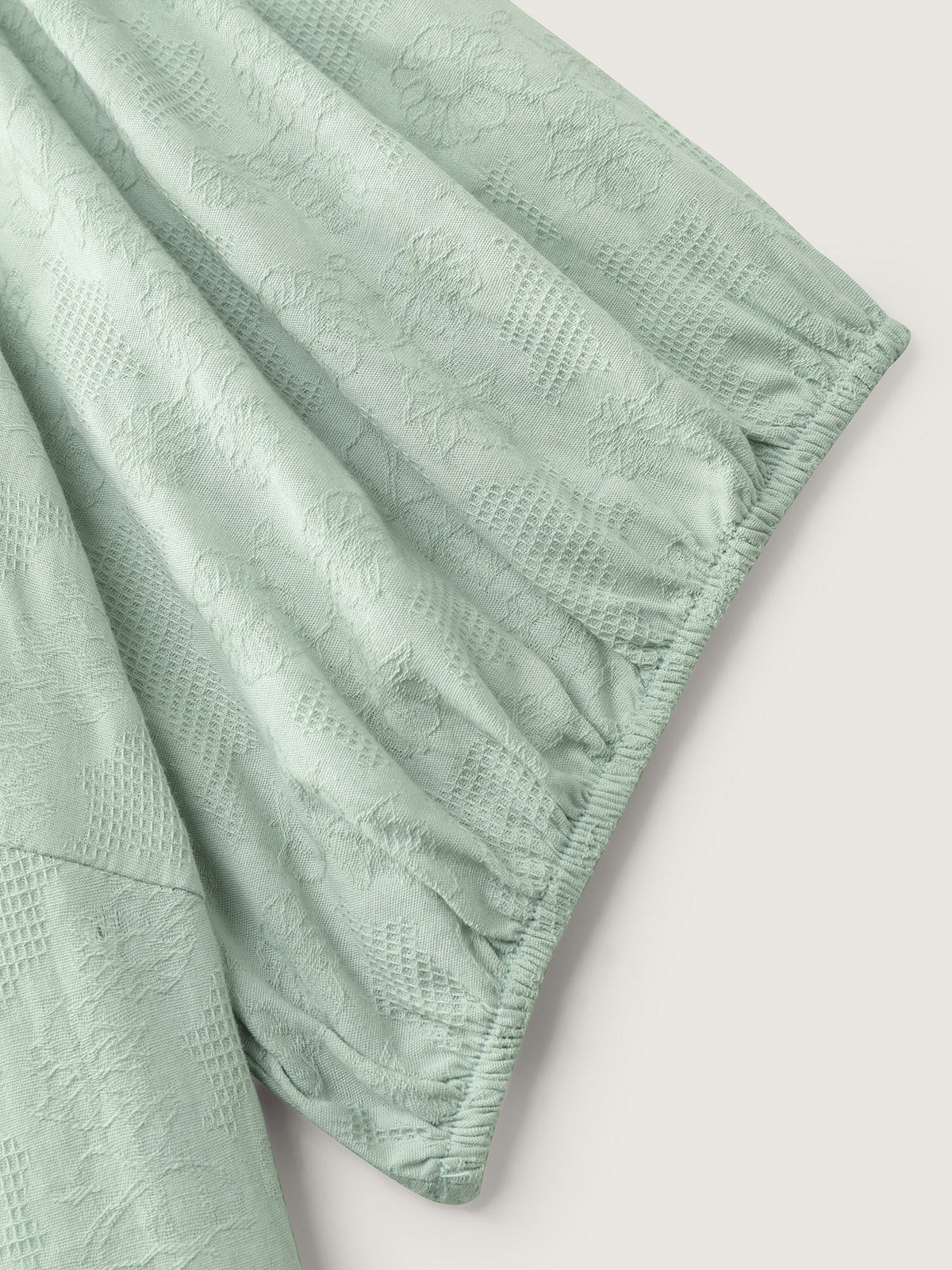 Textured Fit And Flare Plain Blouse