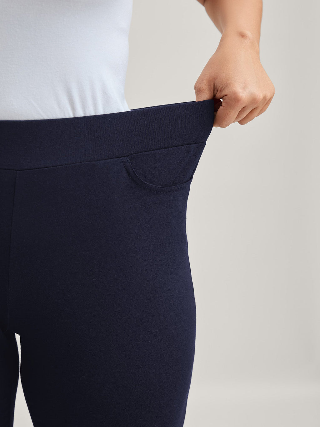 Layered Ruffled Flare Hem Capri Pants