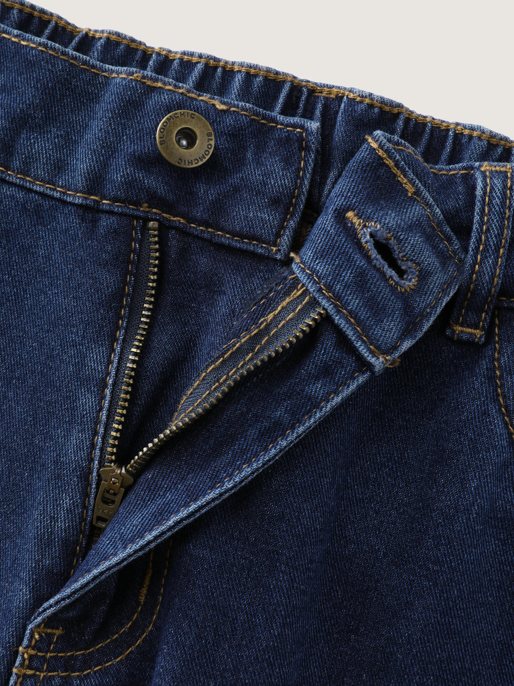 Classic Pull-On Wide-Leg Jeans