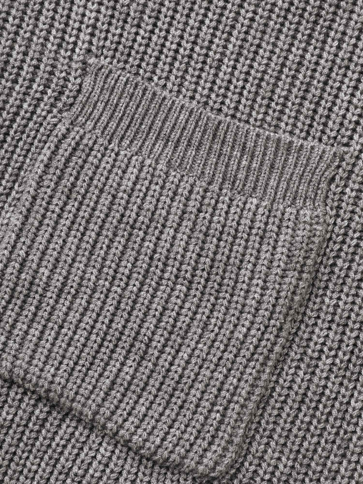 Supersoft Ribbed Drop Shoulder Wool Cardigan