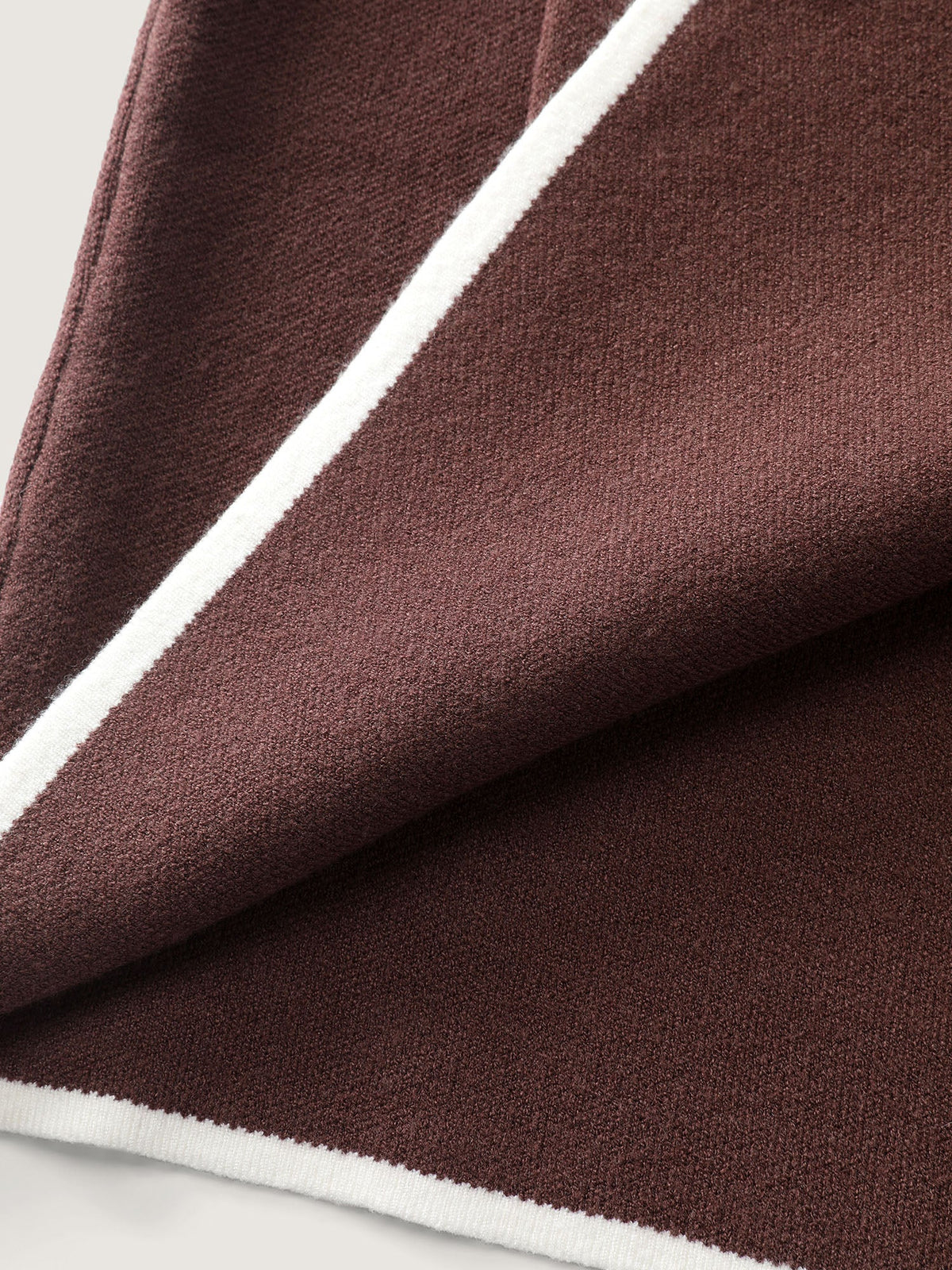 Suit Collar Color Contrast Pockets Knit Cardigan