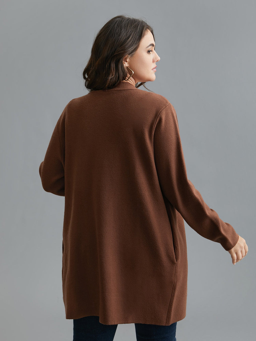 Supersoft Essentials Side Pocket Collared Knit Cardigan