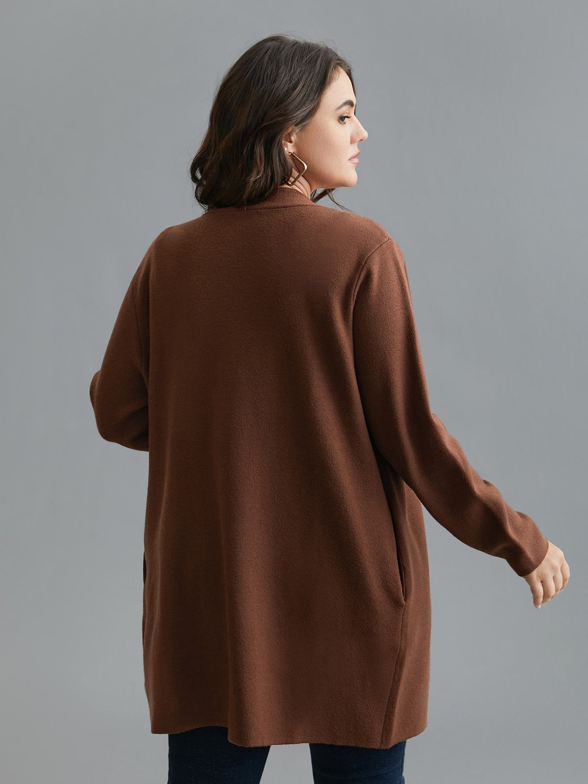 Supersoft Essentials Side Pocket Collared Knit Cardigan