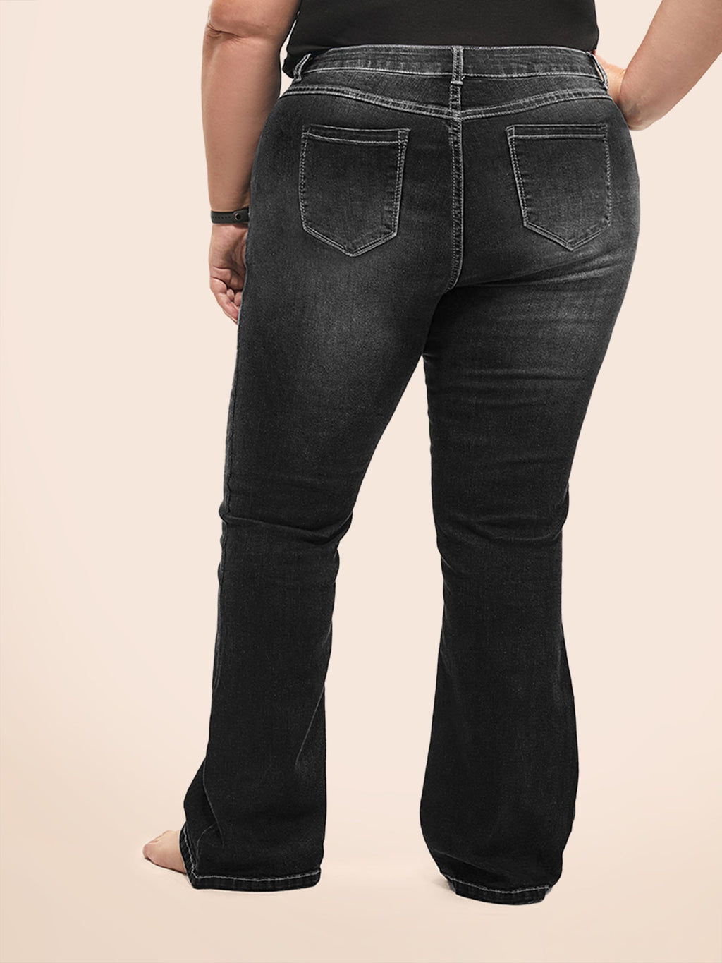 Thigh-Friendly Stretchy Flared Jeans
