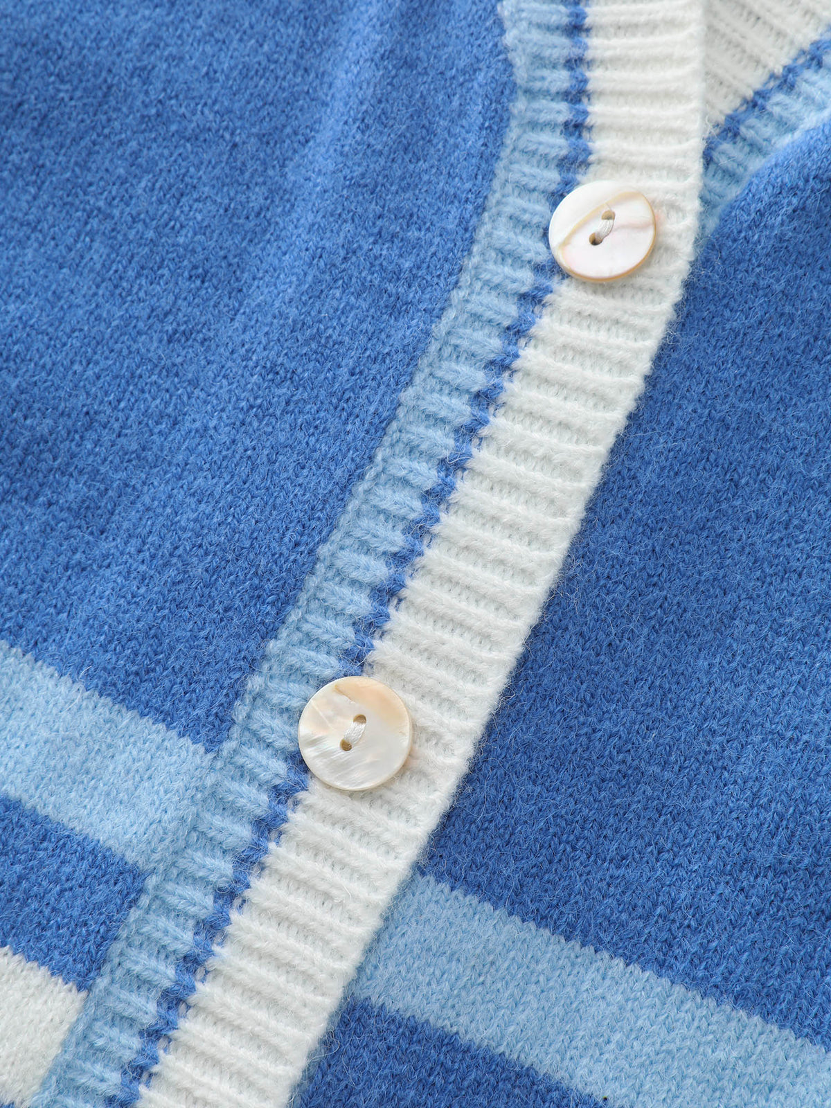 Colorblock Super Stretchy Pockets Knit Cardigan