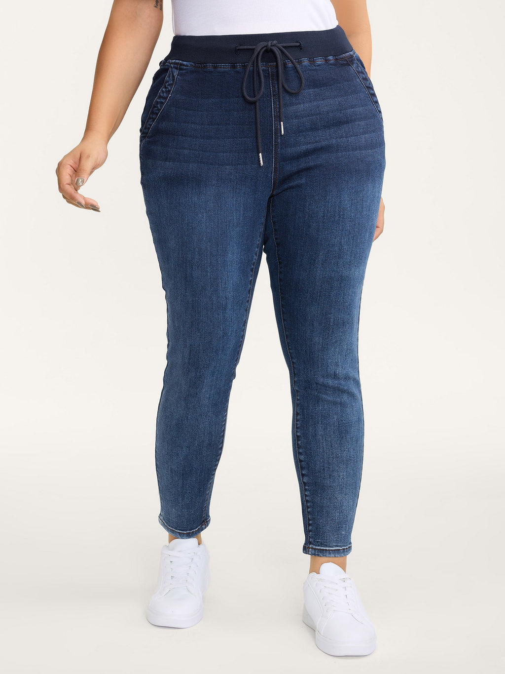 Super Stretchy Pull-On Skinny-Fit Jeans