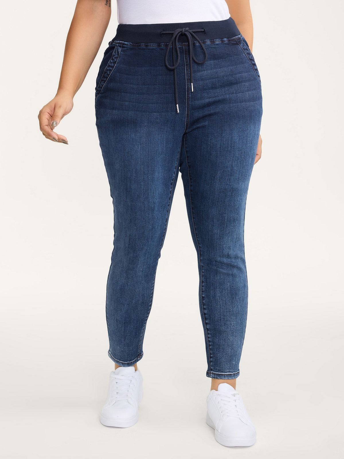 Super Stretchy Pull-On Skinny-Fit Jeans