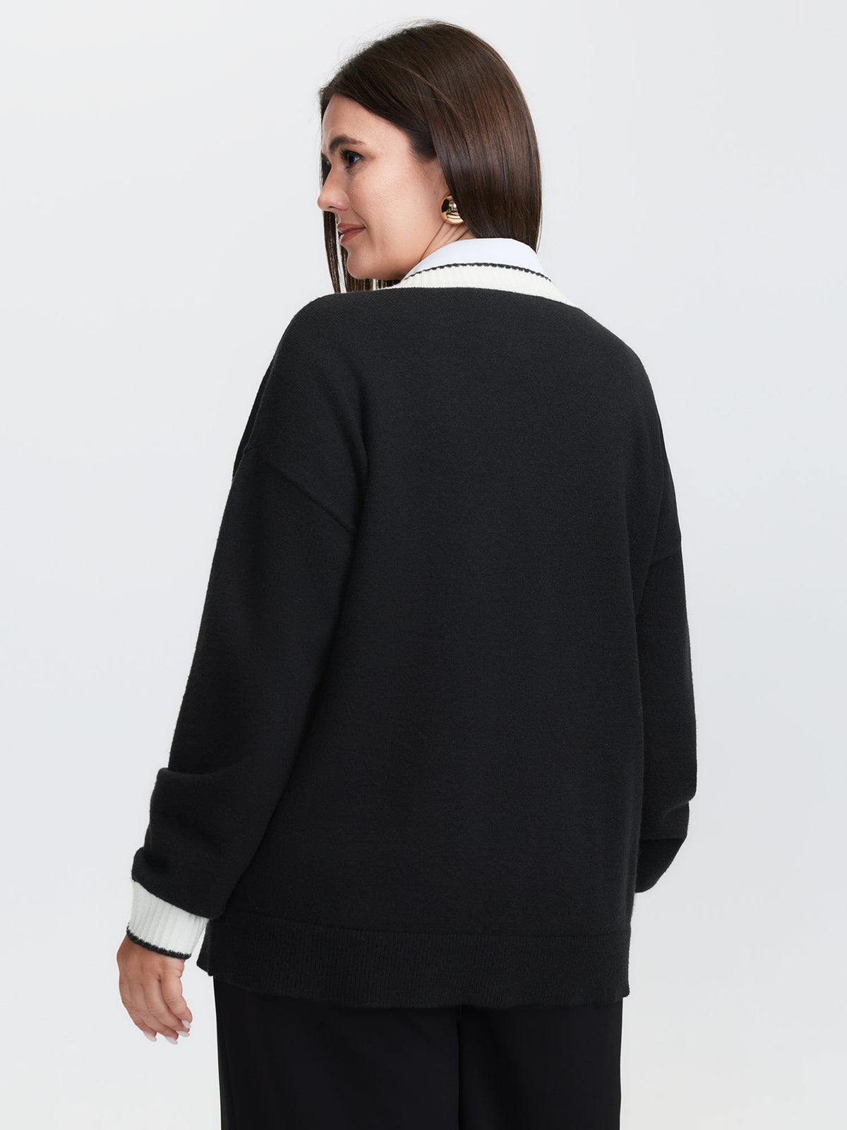 Supersoft Contrast Trim Pocketed Cardigan