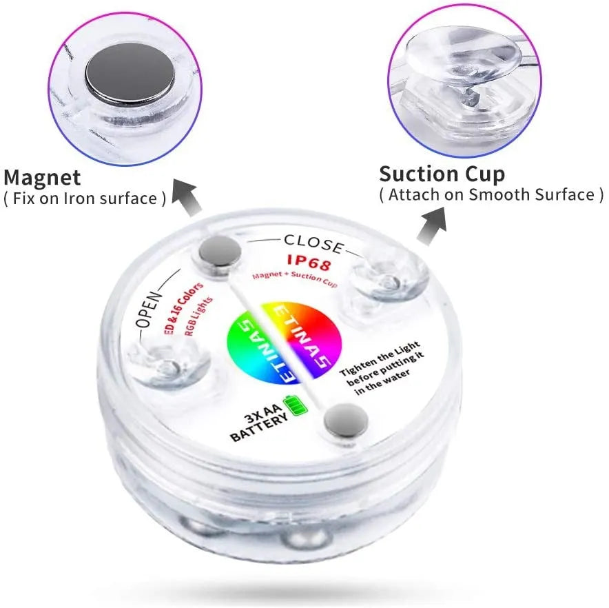 16 Colors Submersible Led Pool Lights