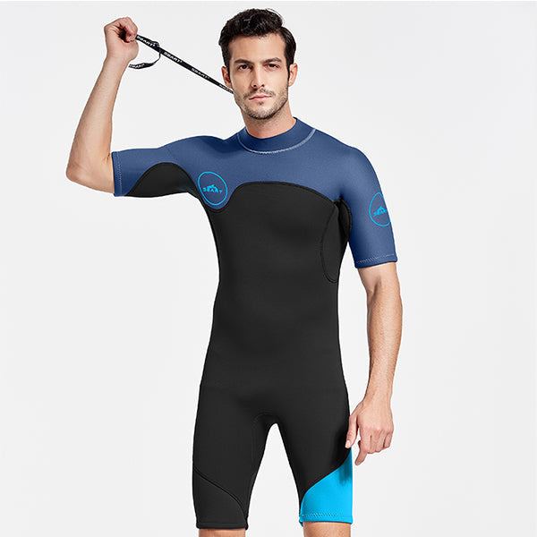 SBART 2MM Neoprene Wetsuit Men Keep Warm Swimming Scuba Diving Bathing Suit