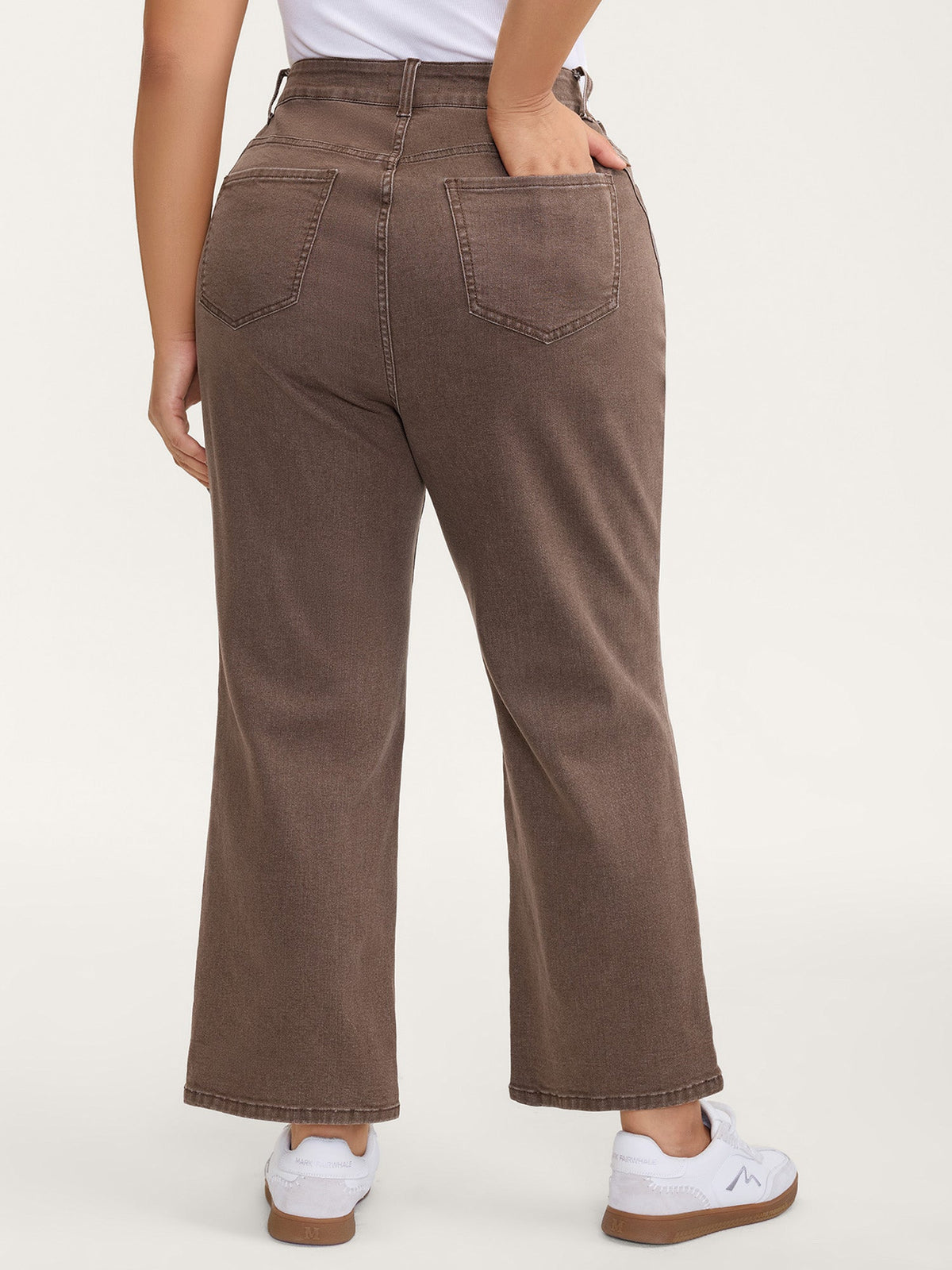 Classic High-Rise Cropped Straight-Leg Jeans