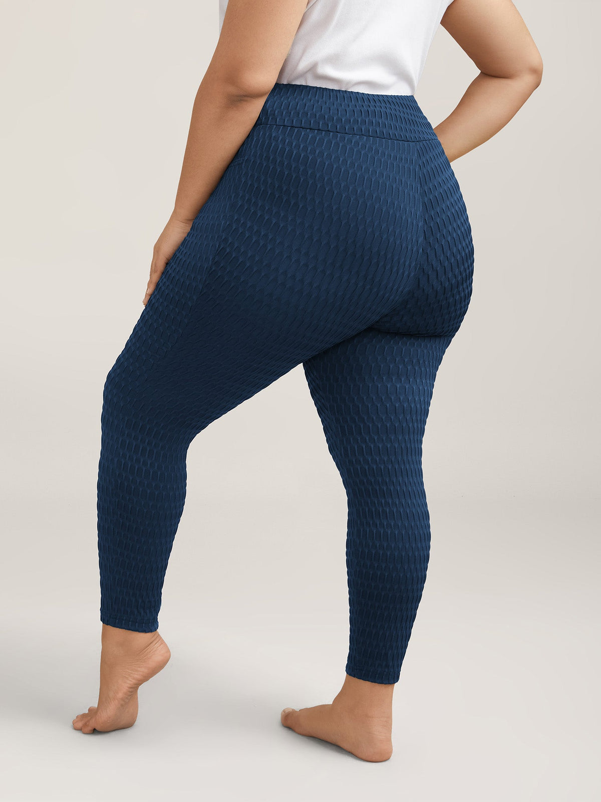 Textured Wide waist Super Stretch Leggings
