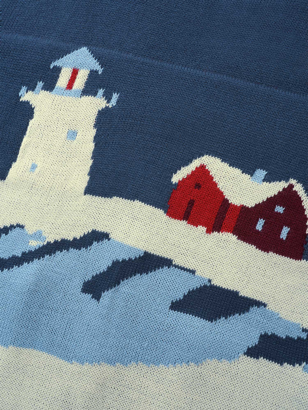 Landscape Pattern Drop Shoulder Sleeve Cardigan