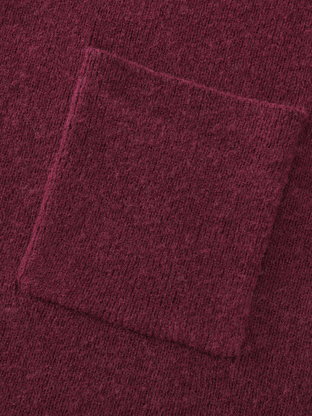 Folded Collar Open-Front Knit Cardigan