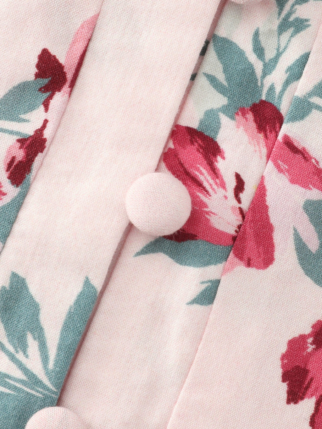 Supersoft Rose Print V-Neck Blouse