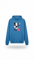 Pop Blue heavyweight graphic hoodie