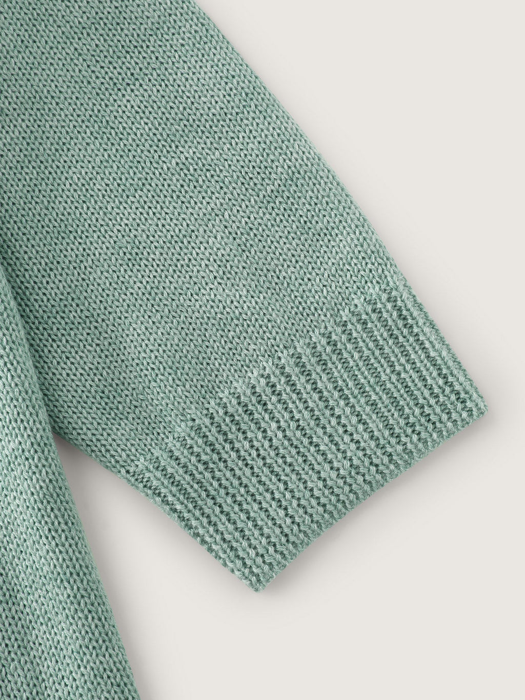 Scalloped Hem Open-Front Knit Cardigan