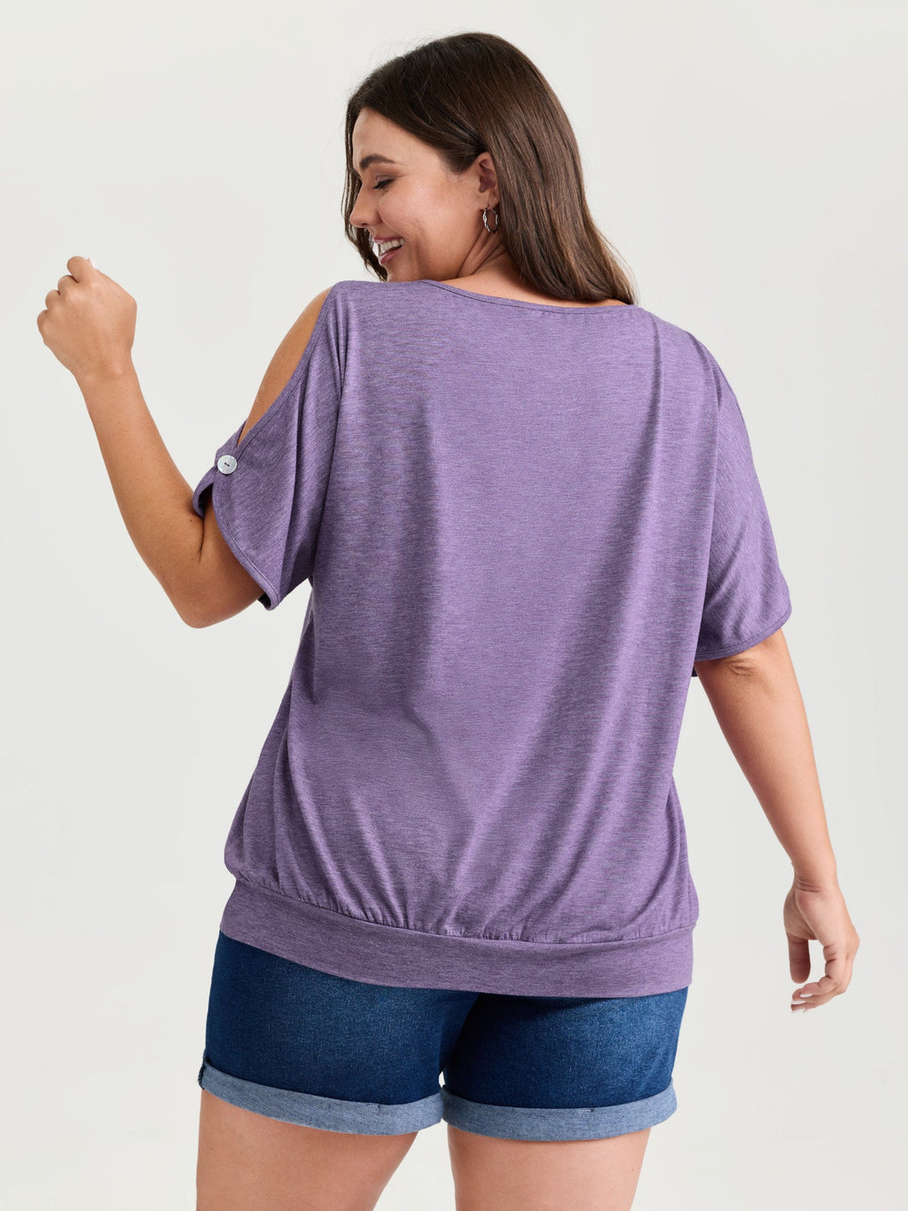 Supersoft Cut-Out Shoulder T-Shirt