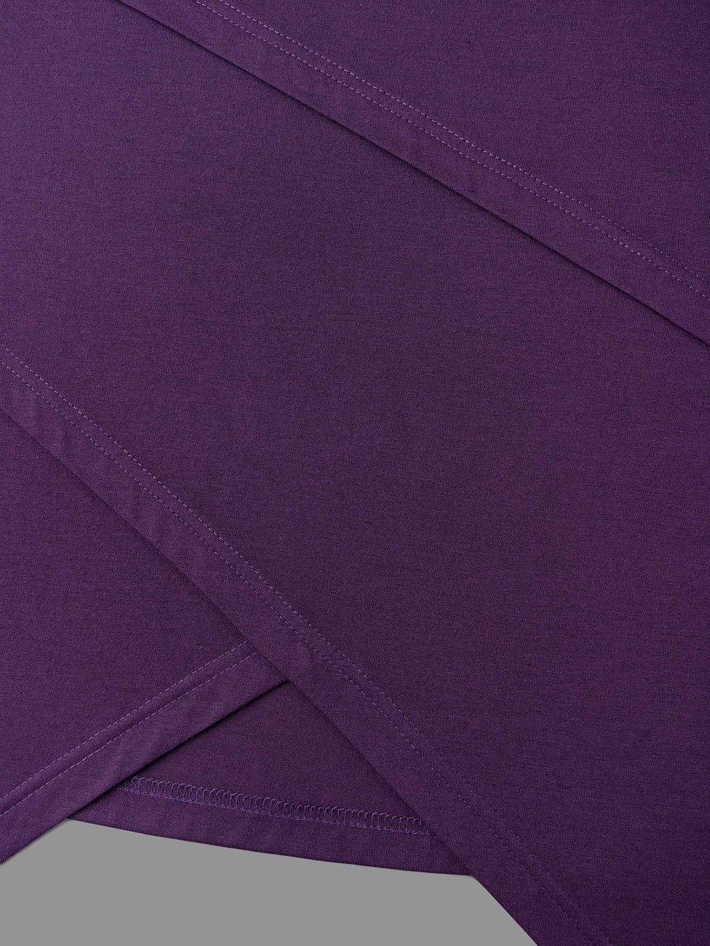 Asymmetrical Hem Overlap Long T-shirt