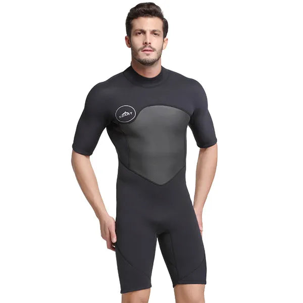 SBART 2MM Neoprene Wetsuit Men Keep Warm Swimming Scuba Diving Bathing Suit
