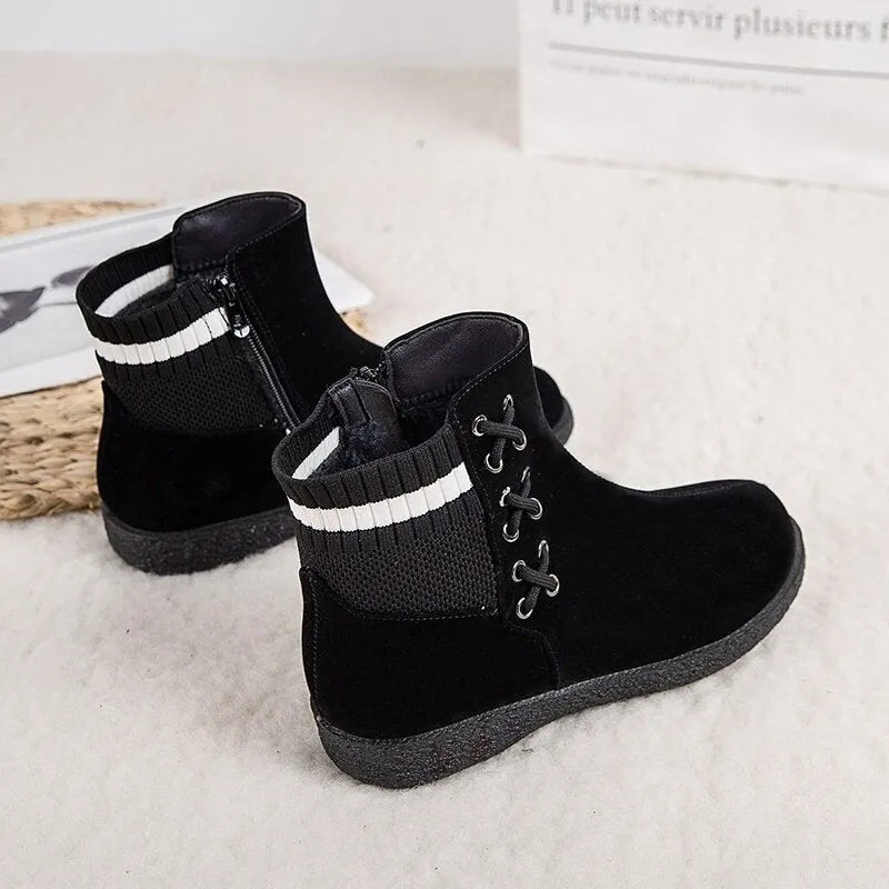 Warm Winter Suede Ankle Arch Support Boots