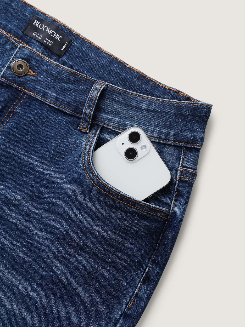 Thigh-Friendly Capri Straight-Leg Jeans
