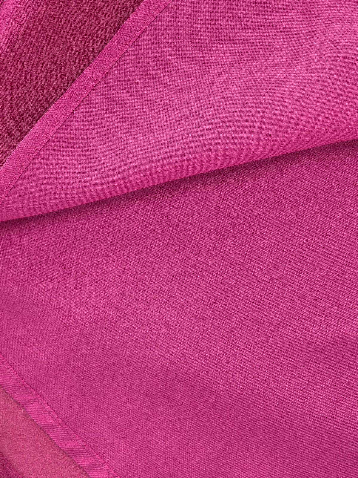 Chiffon Shawl Layered Sheer Blouse