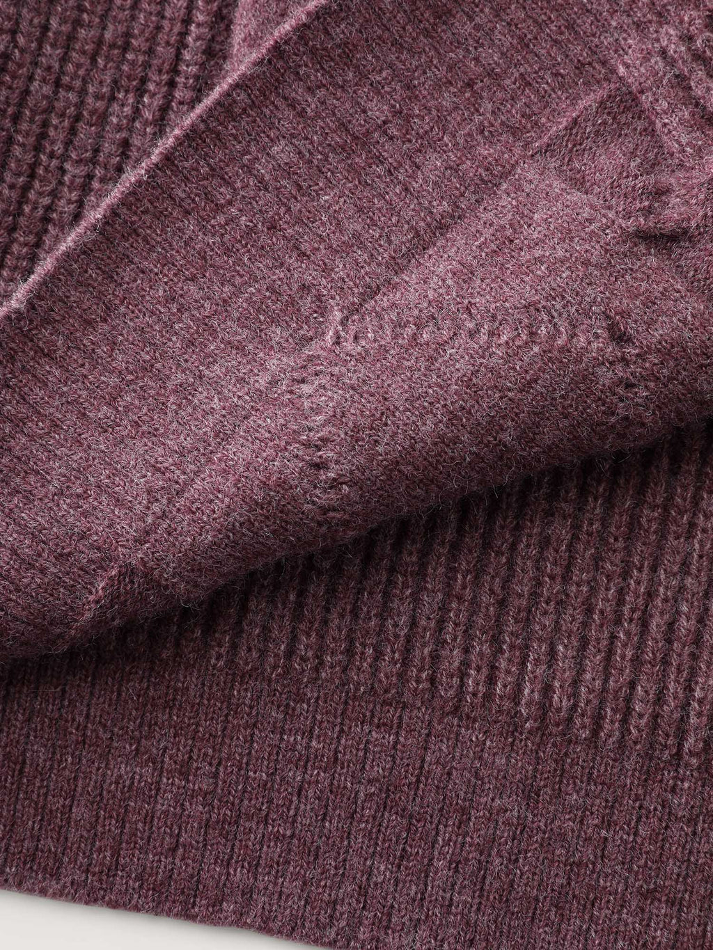 Textured Zipper Solid Knit Cardigan