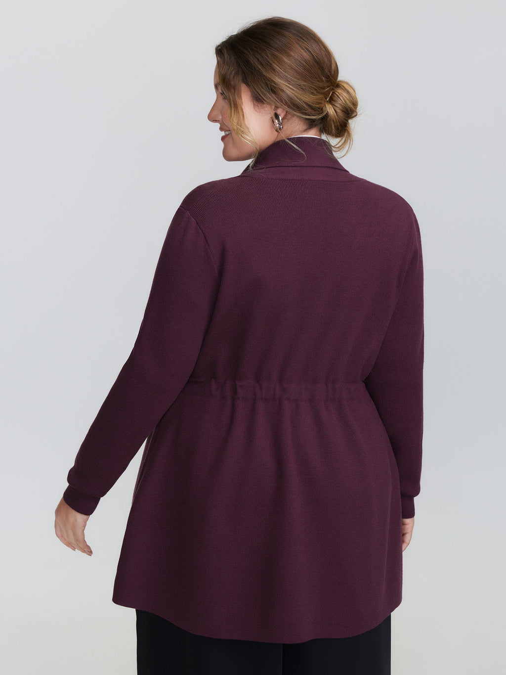 Supersoft Shawl Collar Belted Knit Cardigan