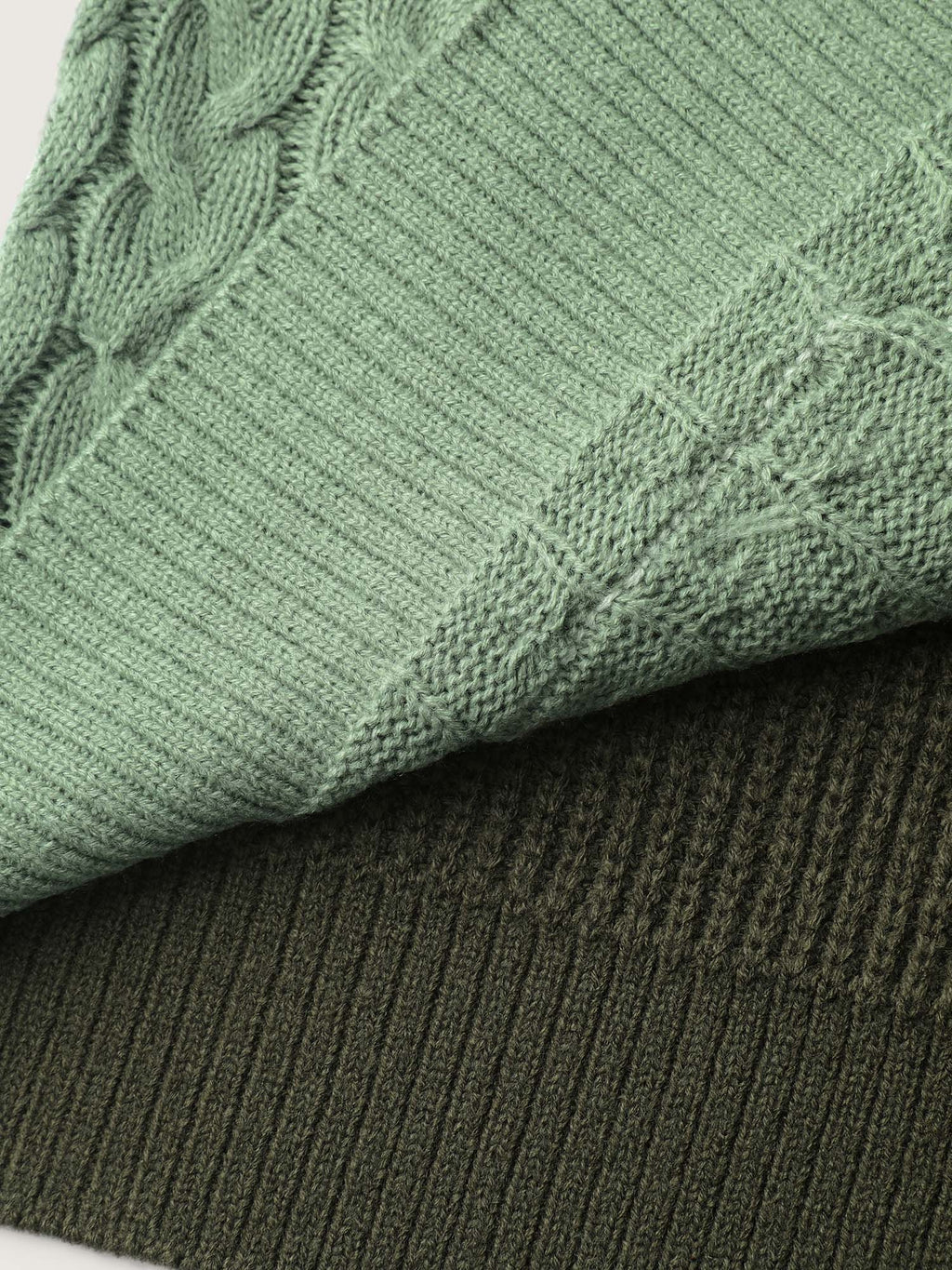 Texture Colorblock Contrast Knit Cardigan