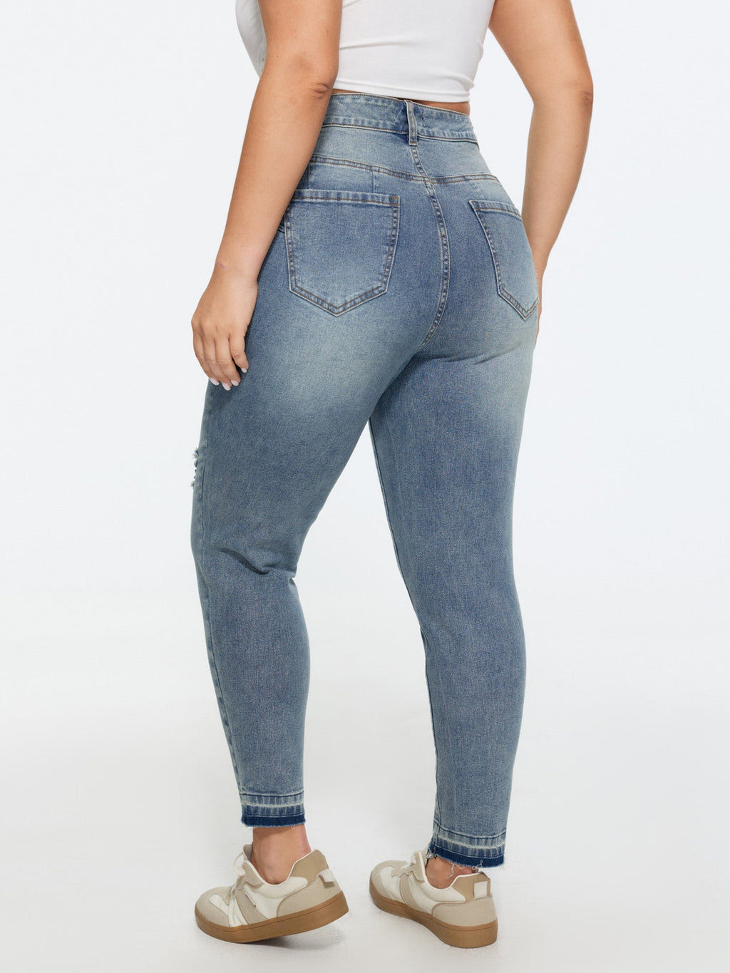 Stretchy Mid-Rise Sculpting-Fit Jeans
