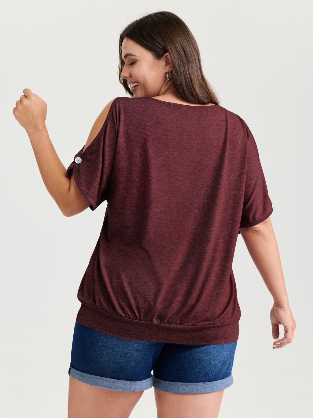 Supersoft Cut-Out Shoulder T-Shirt
