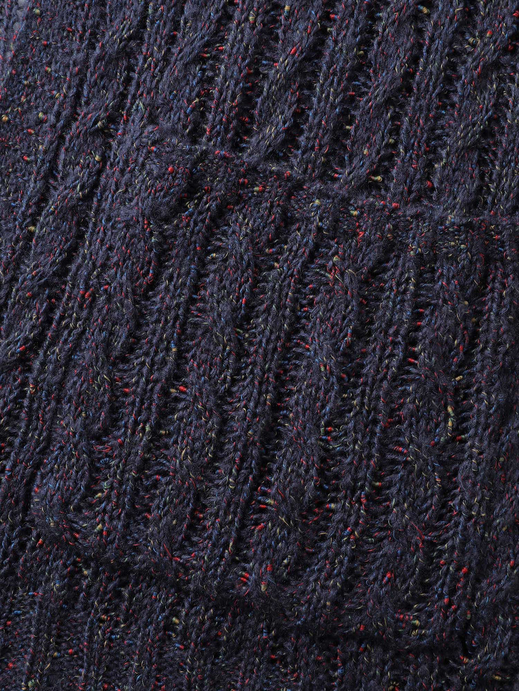 Textured Heather Pockets Open-Front Cardigan