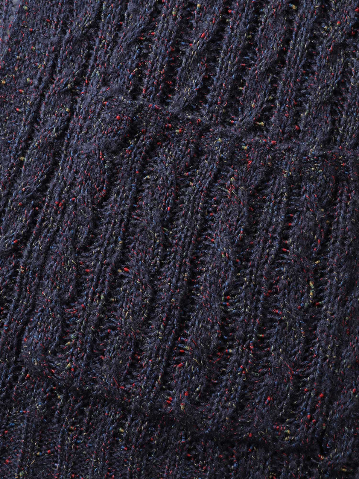 Textured Heather Pockets Open-Front Cardigan