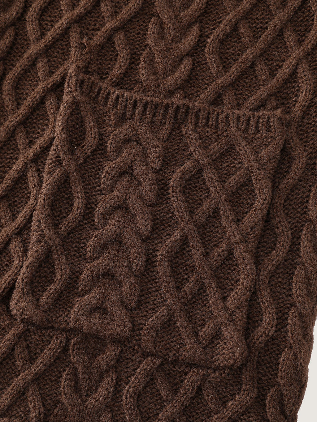 Cableknit Textured Button Pocket Knit Cardigan