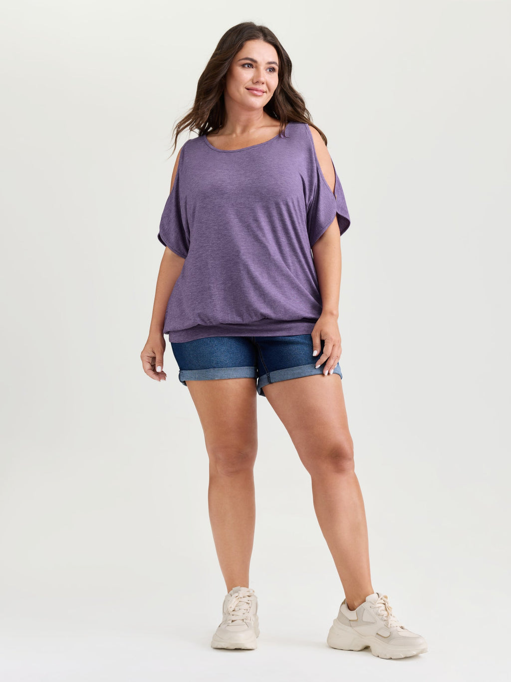 Supersoft Cut-Out Shoulder T-Shirt