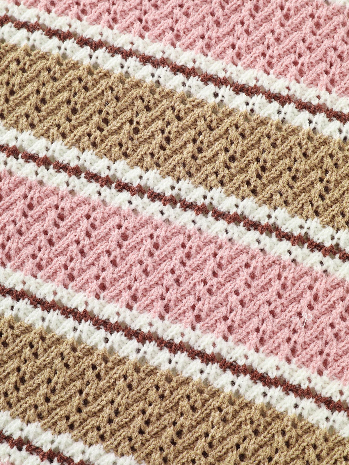 Striped Color-Block Sleeveless Sweater Vest