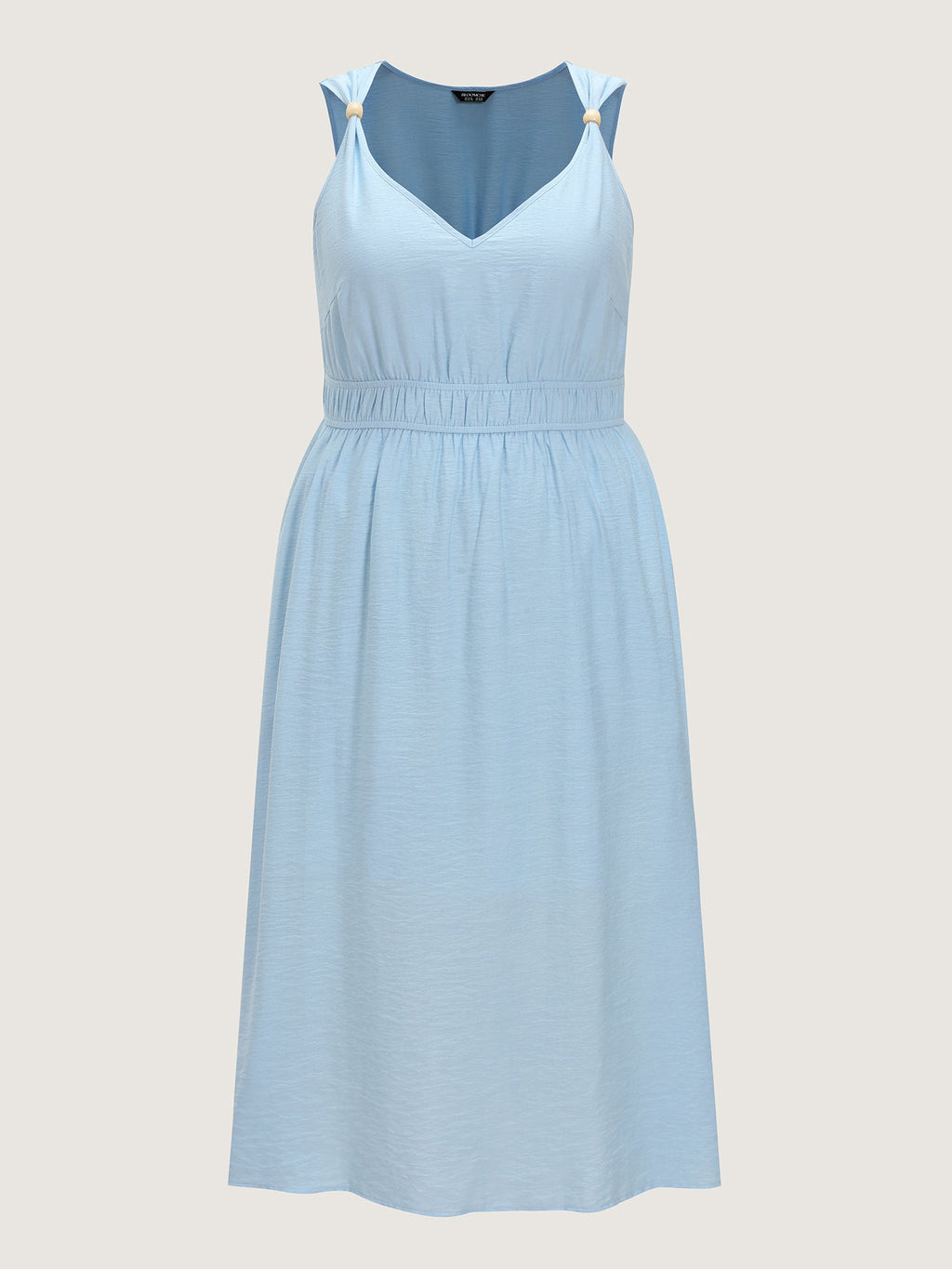 Breathable Waist-Defining Cami Midi Dress