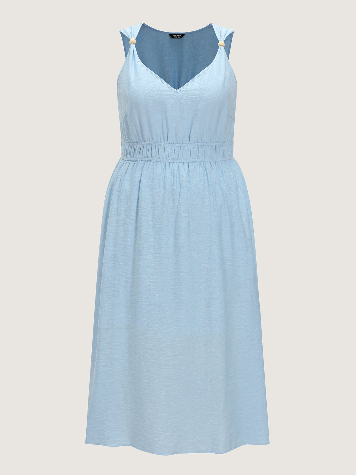 Breathable Waist-Defining Cami Midi Dress