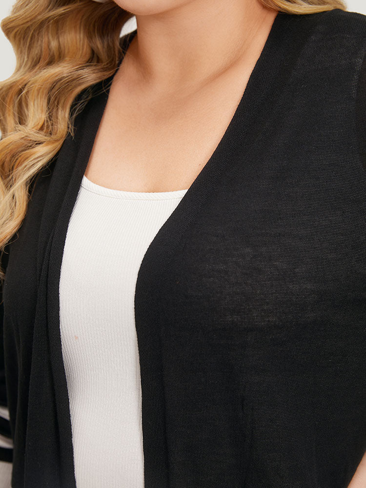 Supersoft Essentials Striped Open Front Cardigan