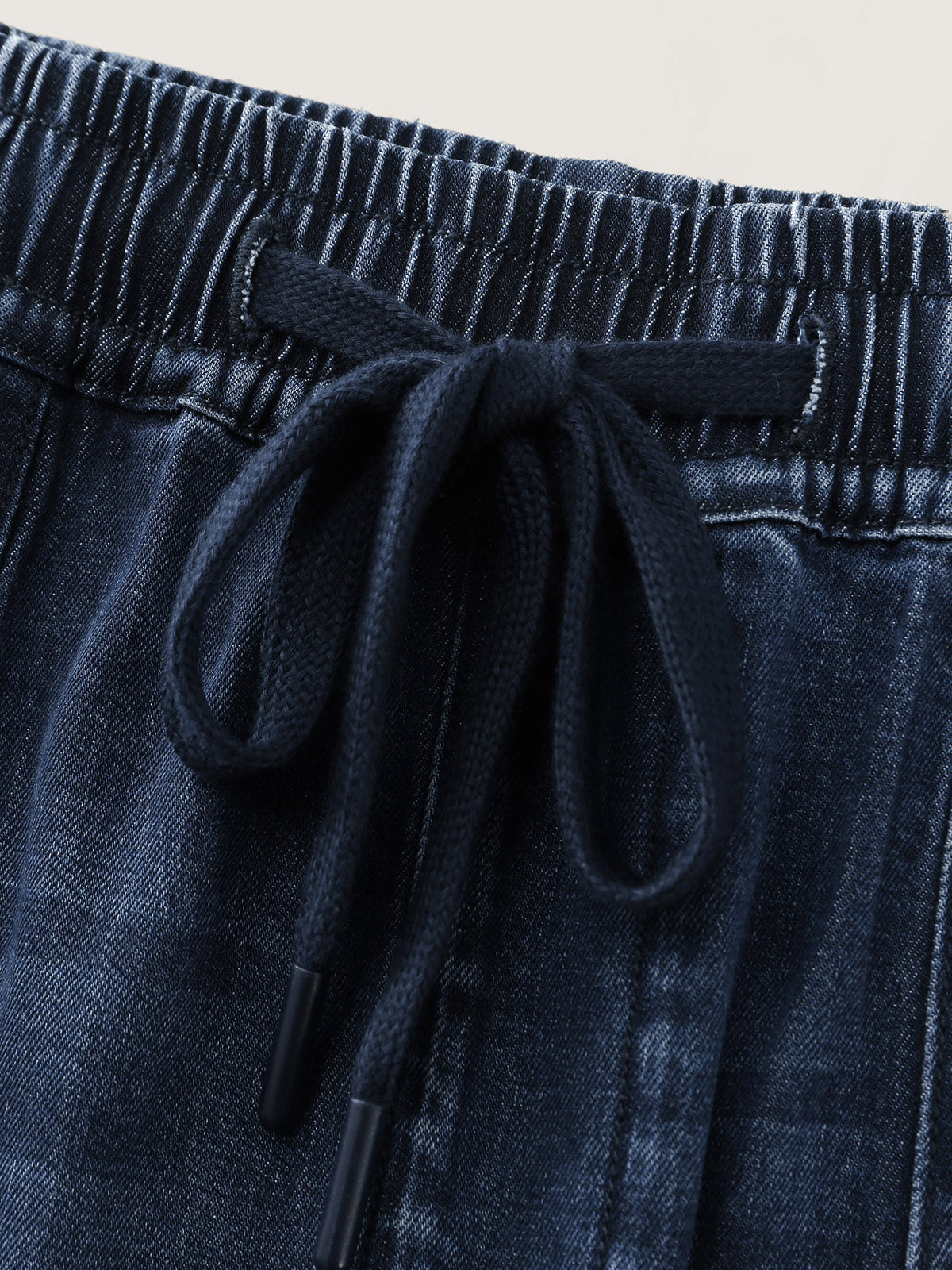 Supersoft Drawstring Waist Cuffed Jeans