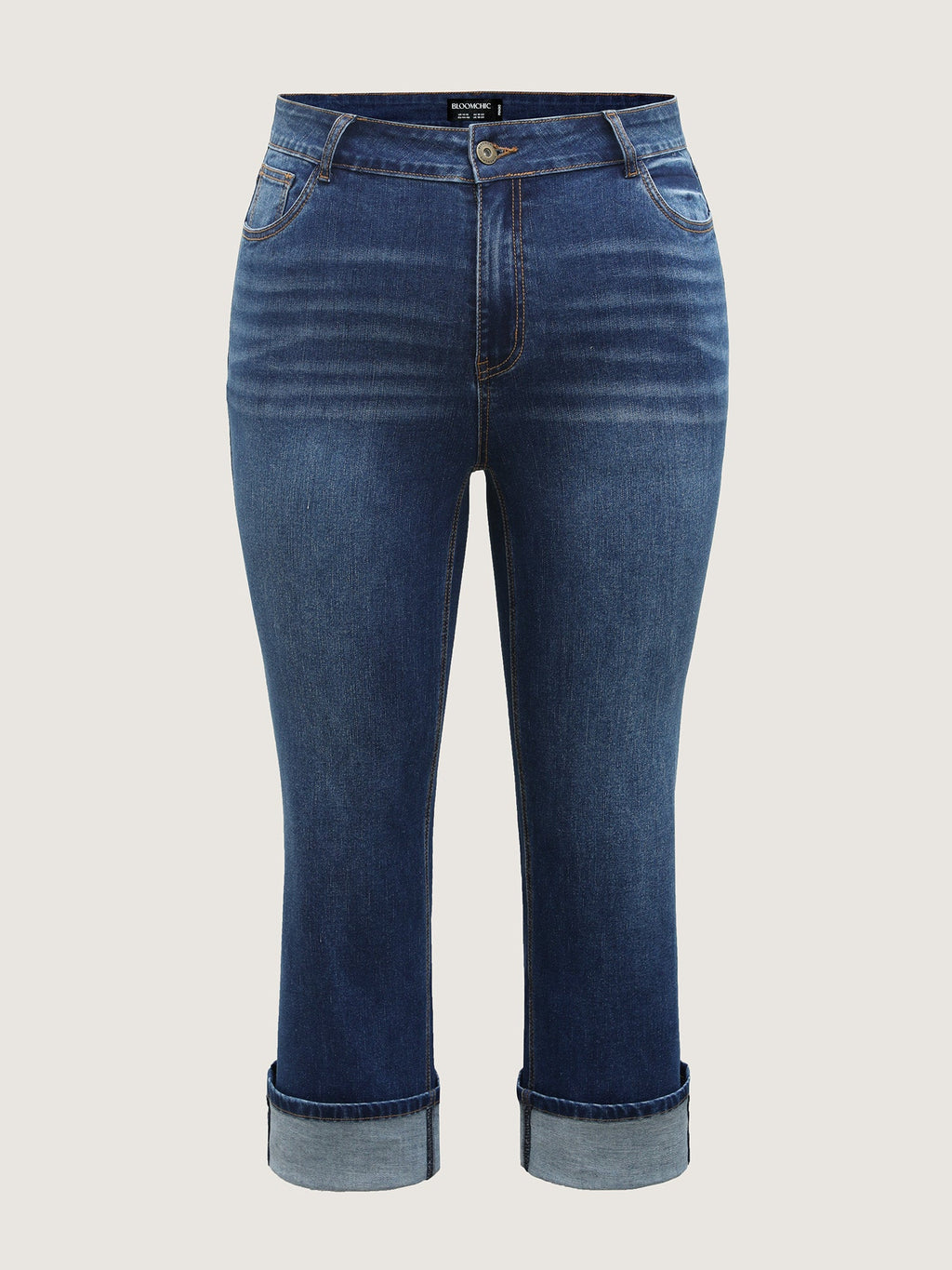 Thigh-Friendly Capri Straight-Leg Jeans