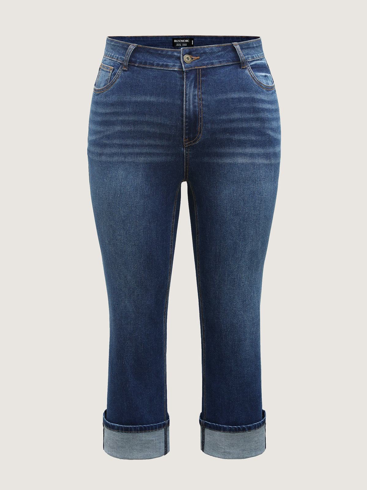 Thigh-Friendly Capri Straight-Leg Jeans