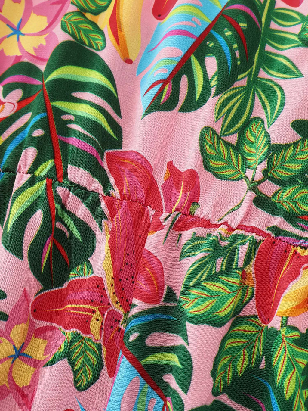 Vibrant Floral Print Off-Shoulder Romper