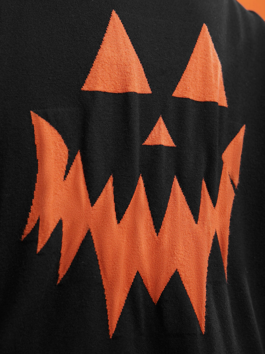Supersoft Essentials Jack-o-Lantern Jacquard Back Printed Cardigan