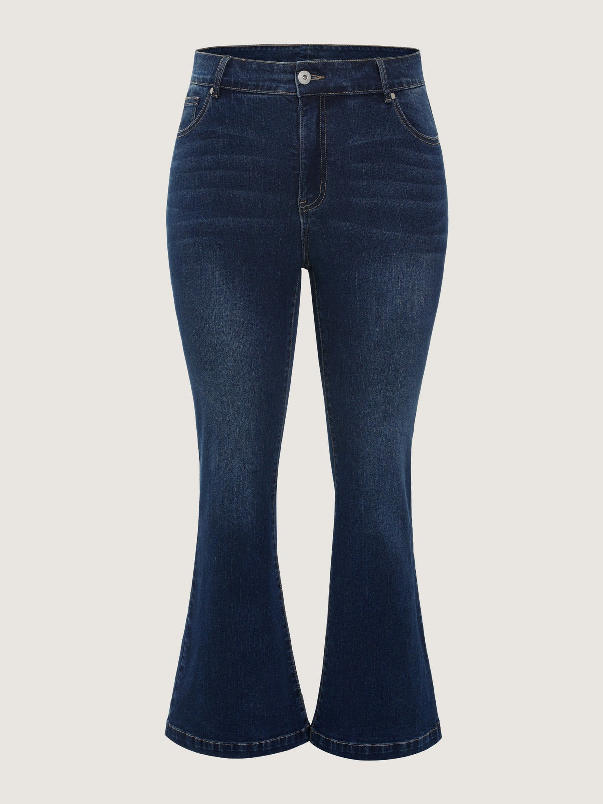 Stretch Classic Washed Flare Jeans